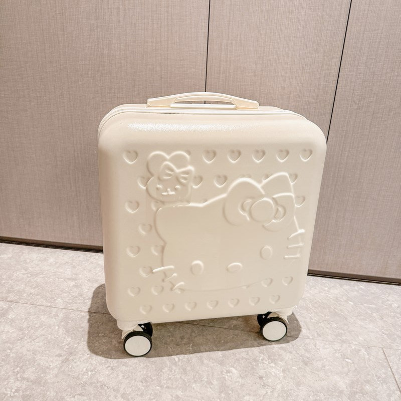 Sanrio Hello Kitty & Kuromi 20-Inch Children's Cartoon Trolley Suitcase – Cute Check-In Luggage