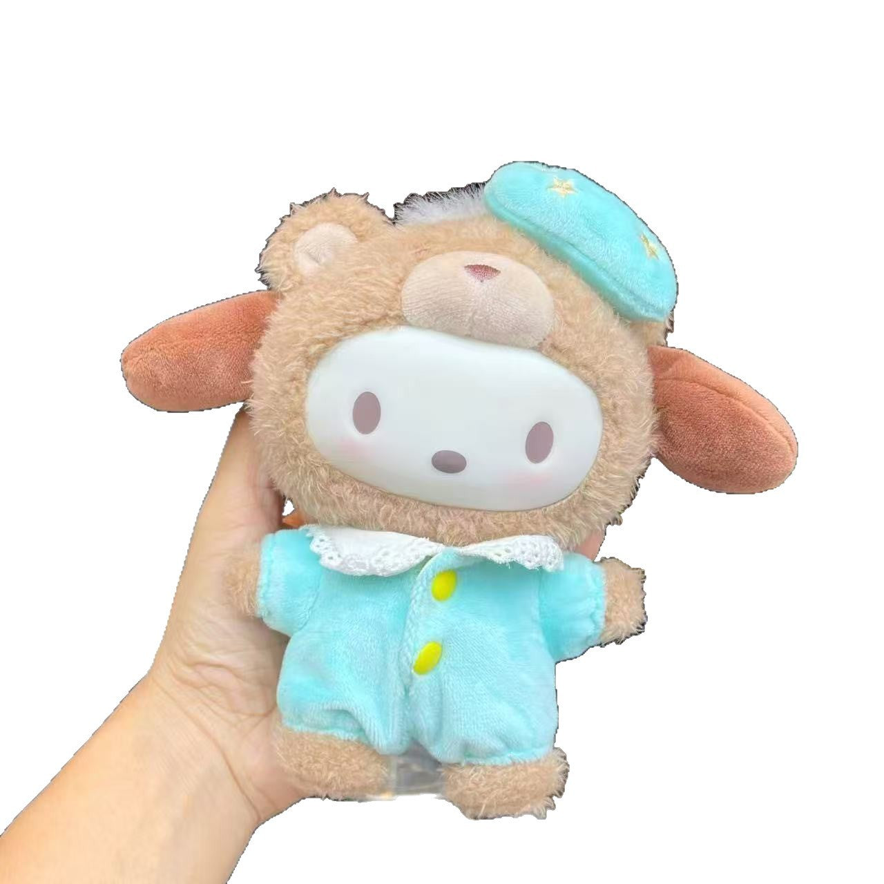 Sanrio Kuromi Enamel Plush Latte Bear Figurine – Cute Birthday Gift Ornament & Pendant