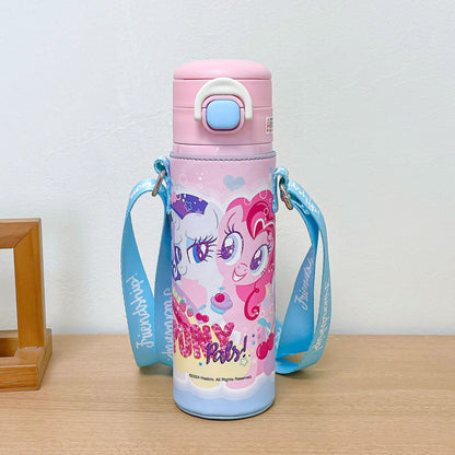 My Little Pony Leather Case Double Drink Thermos Cup Portable Cup Double Drink High Value Cute Lock Pop Cap Drinking Cup
