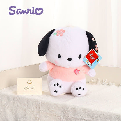 Sanrio Spring Cherry Blossom Kuromi & My Melody Plush Toy – Cinnamoroll Stuffed Doll Gift