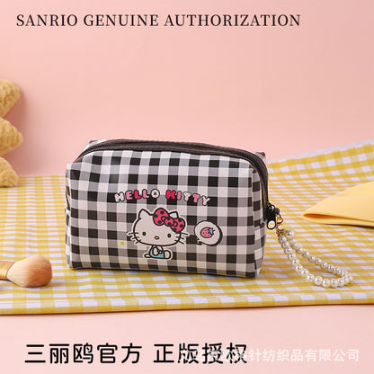 Sanrio Genuine Licensed Hello Kitty Large Capacity Cute Cartoon Cosmetic Storage Bag for Girls