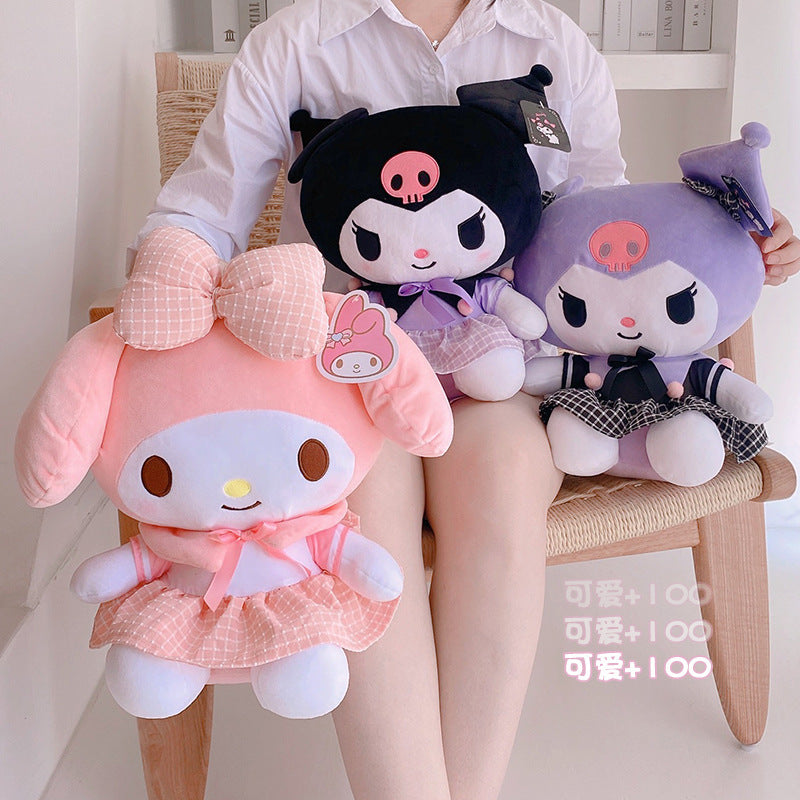 Sanrio Genuine Kuromi & Hello Kitty Plush Toy Doll – Cute Character Gift