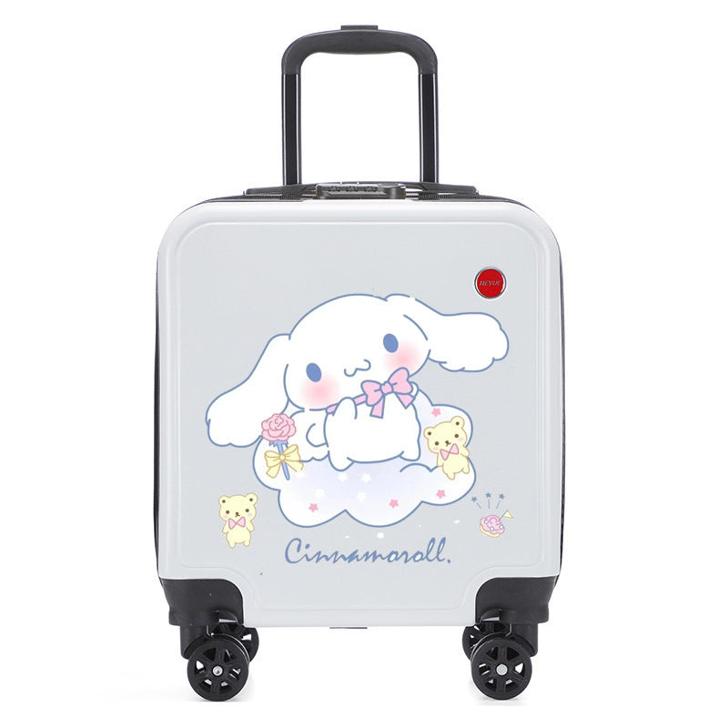 Sanrio Children's Cartoon Trolley Suitcase – Spinner Wheels, Combination Lock, Carry-On Boarding Case for Students