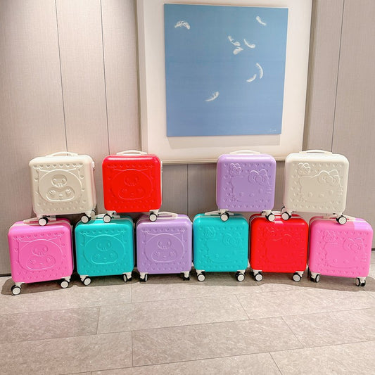 Sanrio Hello Kitty & Kuromi 20-Inch Children's Cartoon Trolley Suitcase – Cute Check-In Luggage