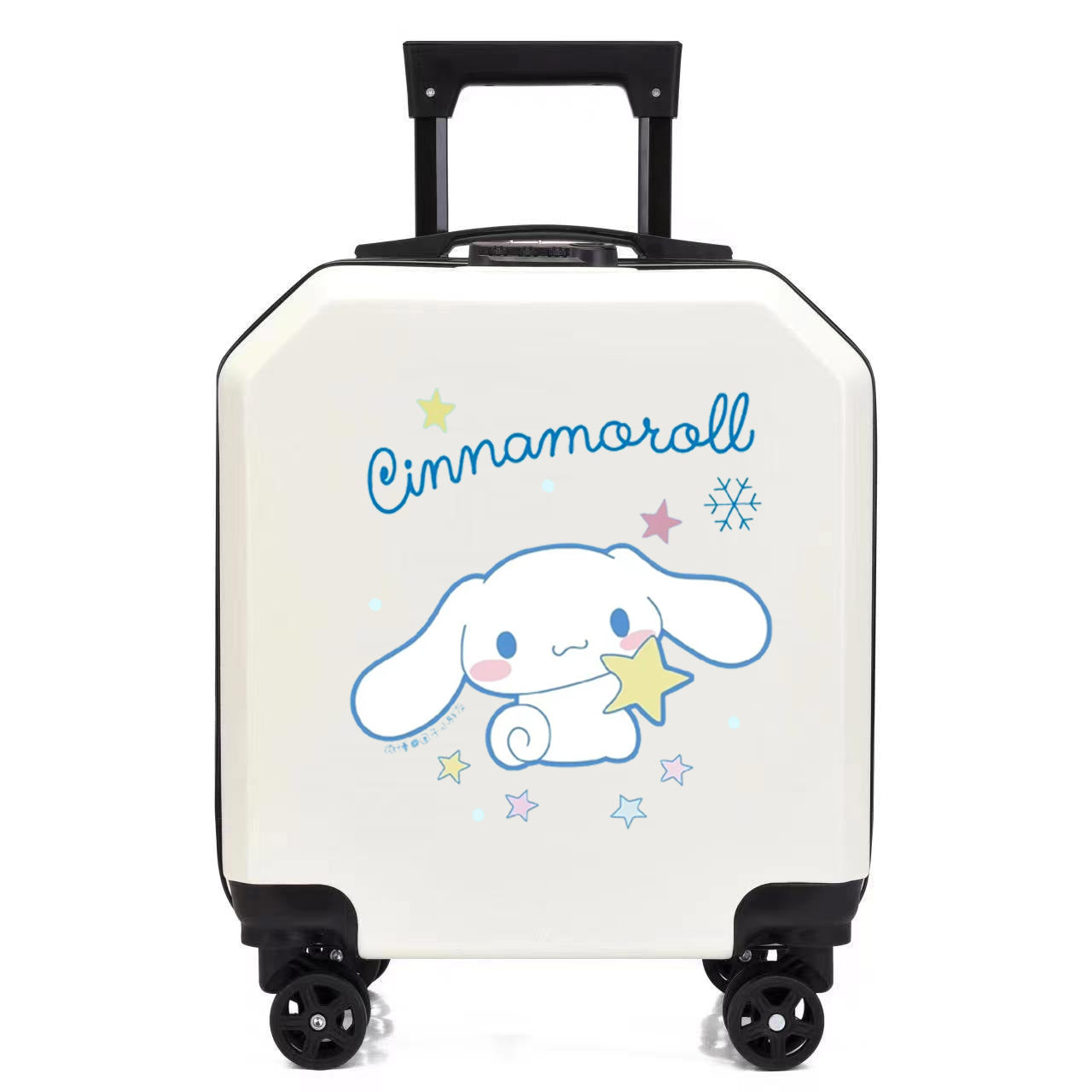Cartoon Kids Luggage 18 Inch – Student Trolley Suitcase with Spinner Wheels & Combination Lock, Carry-On