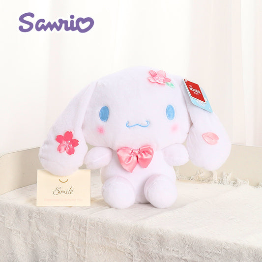 Sanrio Spring Cherry Blossom Kuromi & My Melody Plush Toy – Cinnamoroll Stuffed Doll Gift