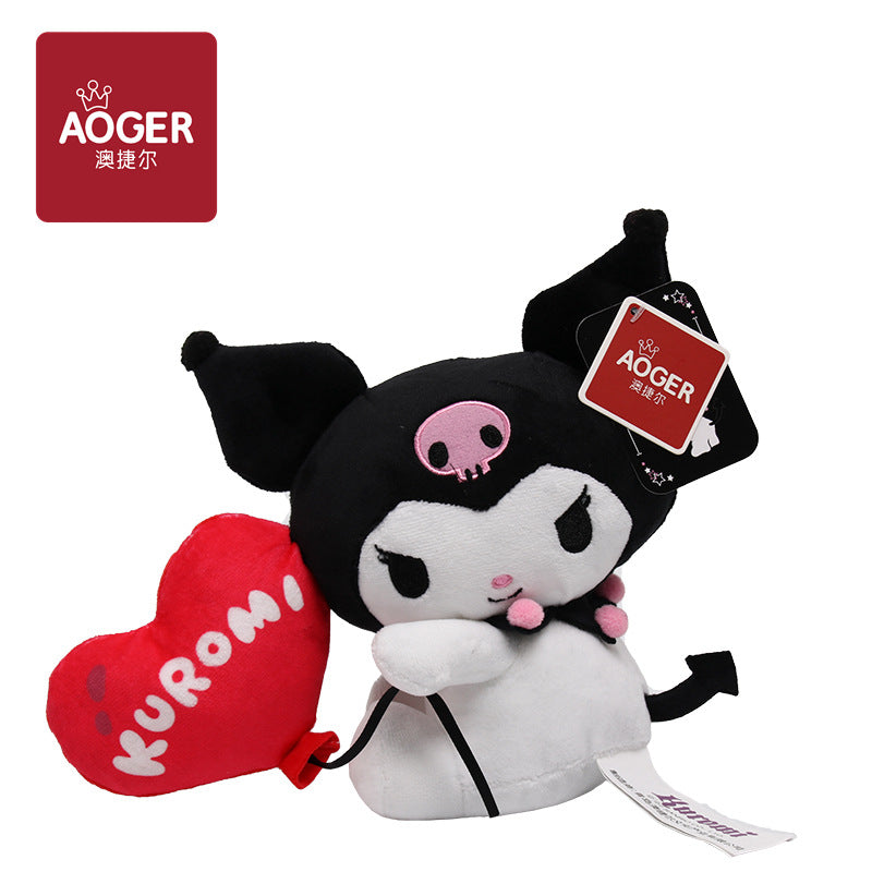 Sanrio genuine black gold Kulomi doll plush toy new black gold kt wedding doll doll wholesale