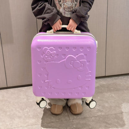 Sanrio Hello Kitty & Kuromi 20-Inch Children's Cartoon Trolley Suitcase – Cute Check-In Luggage
