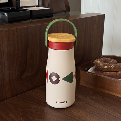 316 Ceramic Liner Thermos Cup 2025 – Women's Straw Coffee Cup, Large Capacity Portable