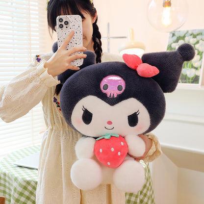 Sanrio Kuromi & My Melody Plush Toy – Cute Stuffed Doll Pillow Gift for Girls & Kids