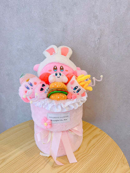 Kirby Plush Doll Bouquet – Cute Character Gift for Birthday, Valentine's Day & Christmas