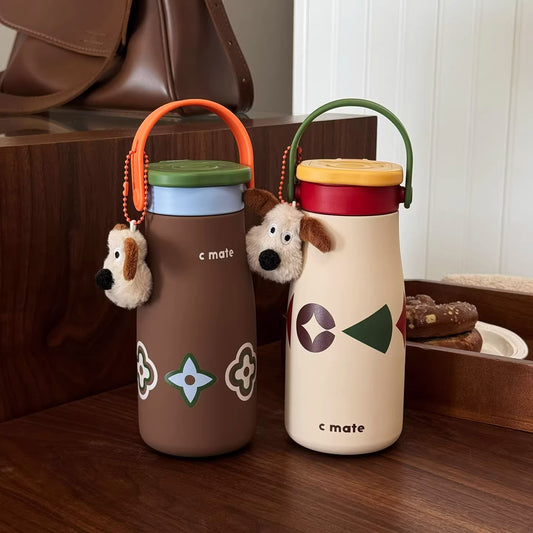 316 Ceramic Liner Thermos Cup 2025 – Women's Straw Coffee Cup, Large Capacity Portable