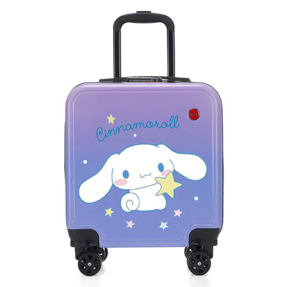 Sanrio Children's Cartoon Trolley Suitcase – Spinner Wheels, Combination Lock, Carry-On Boarding Case for Students