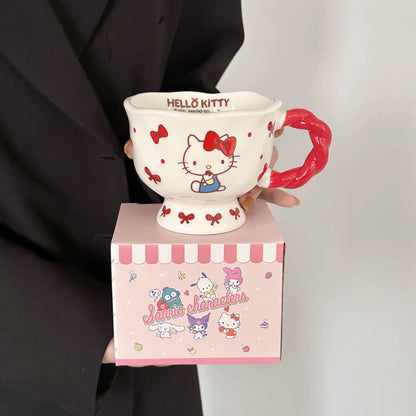 My Melody Twist ceramic mug with spoon