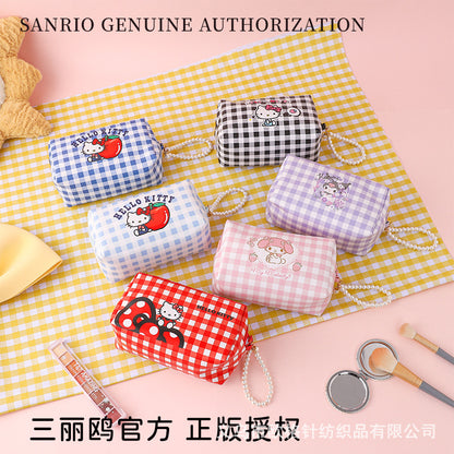 Sanrio Genuine Licensed Hello Kitty Large Capacity Cute Cartoon Cosmetic Storage Bag for Girls