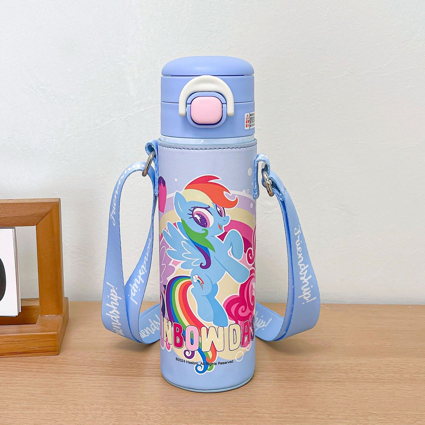 My Little Pony Leather Case Double Drink Thermos Cup Portable Cup Double Drink High Value Cute Lock Pop Cap Drinking Cup