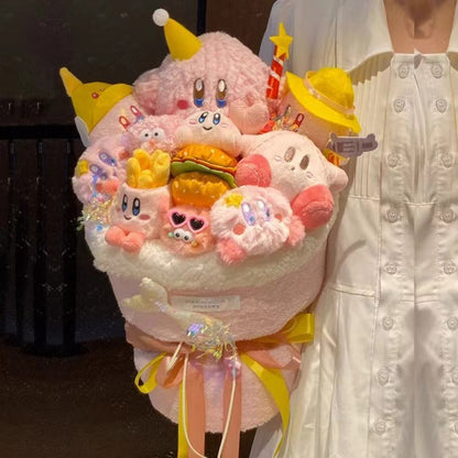 Kirby Plush Doll Bouquet – Cute Character Gift for Birthday, Valentine's Day & Christmas