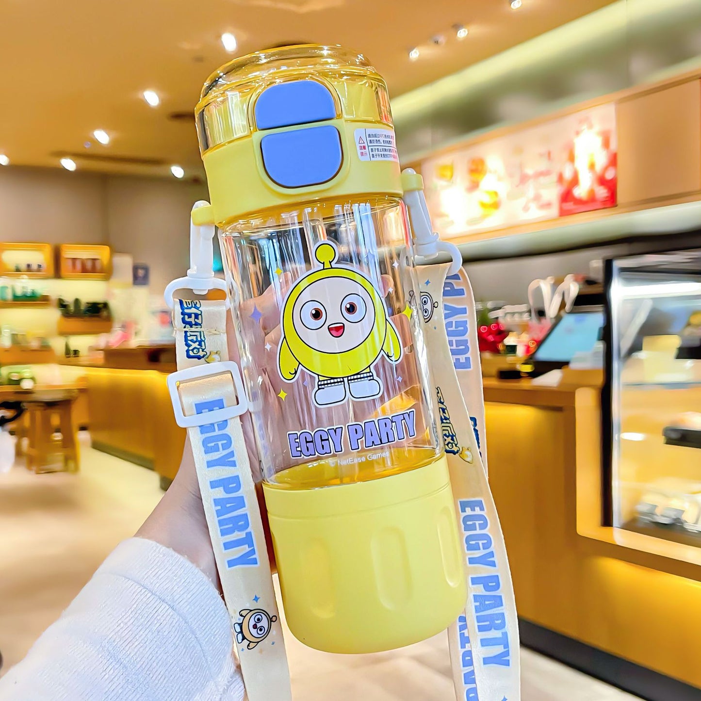 2025 new high-value straw cup girls' large-capacity double drinking cup convenient cartoon plastic cup tritan