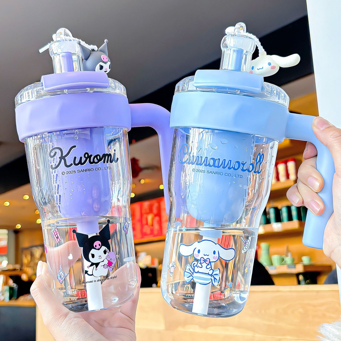 Sanrio 2025 Girls Ice Cup – Large Capacity Portable Straw Tumbler, Cute Cartoon Design