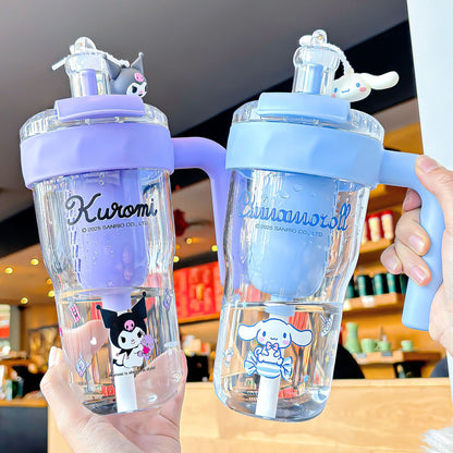 Sanrio 2025 Girls Ice Cup – Large Capacity Portable Straw Tumbler, Cute Cartoon Design