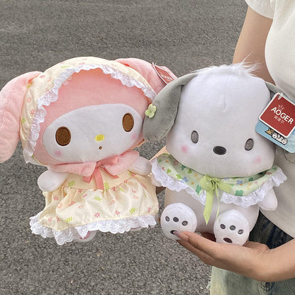 Sanrio Genuine Garden Path Kulomi Doll Melody Doll Cinnamon Dog Plush Toy Birthday Gift