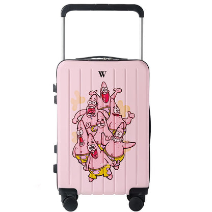 Sanrio Customized Wide-Body Trolley Suitcase – Cartoon Travel Luggage, Silent Universal Wheels, School & Travel
