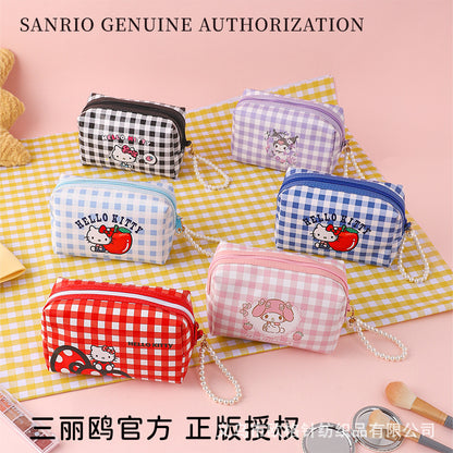 Sanrio Genuine Licensed Hello Kitty Large Capacity Cute Cartoon Cosmetic Storage Bag for Girls