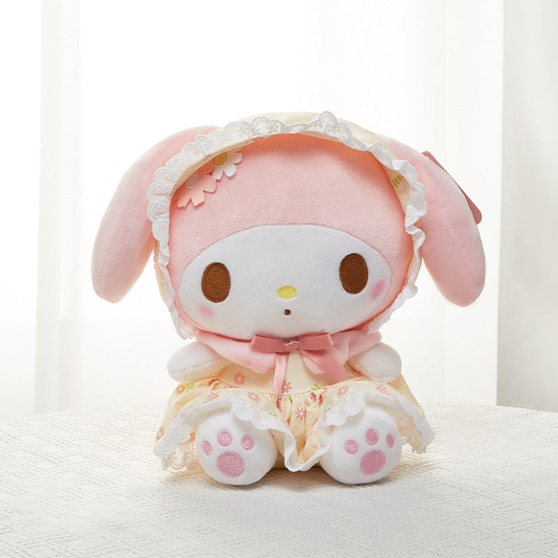 Sanrio Genuine Garden Path Kulomi Doll Melody Doll Cinnamon Dog Plush Toy Birthday Gift