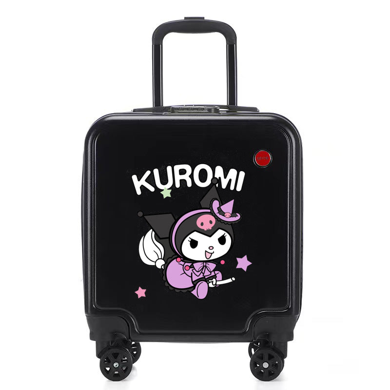 Sanrio Children's Cartoon Trolley Suitcase – Spinner Wheels, Combination Lock, Carry-On Boarding Case for Students