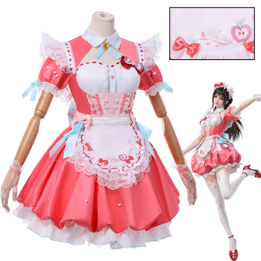 Naraka: Bladepoint x Sanrio Hello Kitty Hu Tao Cosplay Costume - Complete Set with Wig, Outfit & Accessories |  Game Character Costume