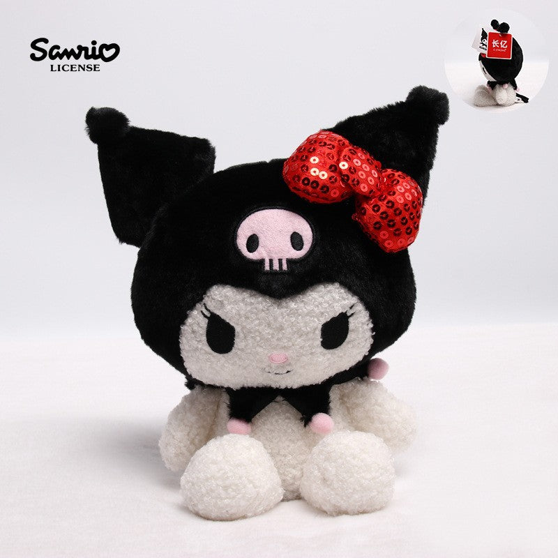 Sanrio genuine black gold Kulomi doll plush toy new black gold kt wedding doll doll wholesale