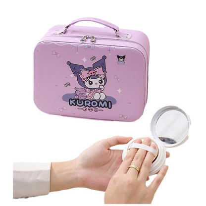 Sanrio Cartoon Large Capacity Makeup Case – Portable Cosmetic Storage Box, Cute Anime Gift