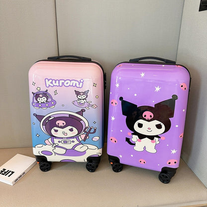 Sanrio Kids Trolley Suitcase 20 Inch – Cute Cartoon Cabin Luggage with Detachable Wheels