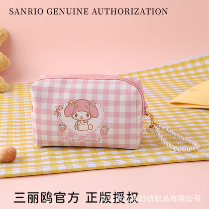 Sanrio Genuine Licensed Hello Kitty Large Capacity Cute Cartoon Cosmetic Storage Bag for Girls