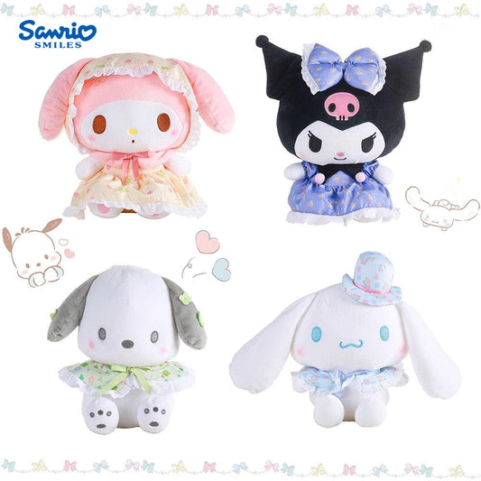 Sanrio Genuine Garden Path Kulomi Doll Melody Doll Cinnamon Dog Plush Toy Birthday Gift