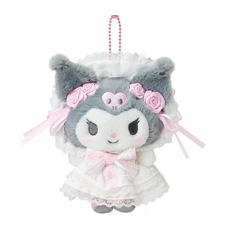 Genuine Japanese Sanrio Hello Kitty Plush Keychain – Strawberry Series Collectible Ornament