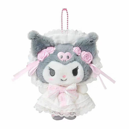 Genuine Japanese Sanrio Hello Kitty Plush Keychain – Strawberry Series Collectible Ornament