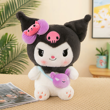 Sanrio Kuromi & My Melody Cinnamoroll Backpack Plush Toy – Cute Doll Gift for Girls