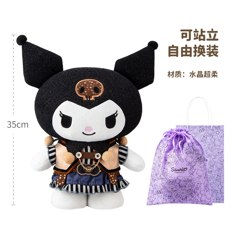 Genuine Sanrio Steampunk Plush Doll – Kuromi, Cinnamoroll & My Melody Collectible Stuffed Toy