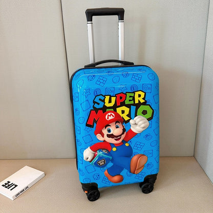 Sanrio Kids Trolley Suitcase 20 Inch – Cute Cartoon Cabin Luggage with Detachable Wheels