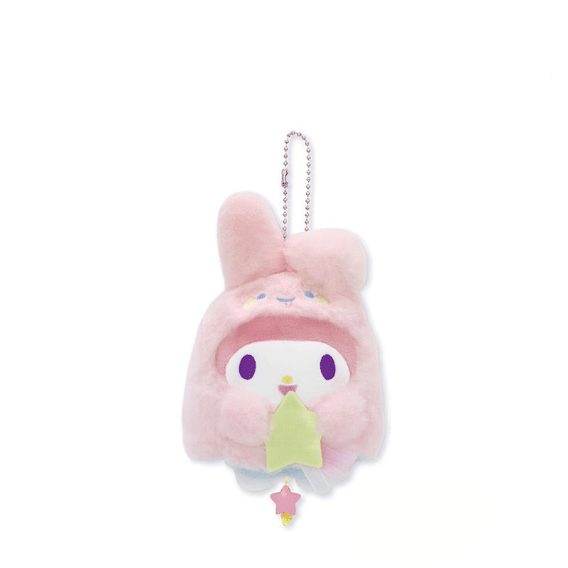 Japan genuine Sanrio NAKAJIMA luminous ghost Halloween KITTY Melody Kuromi pendant