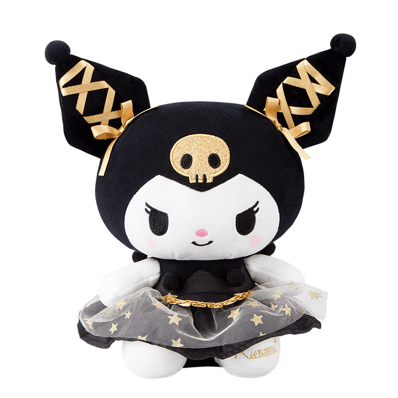Sanrio genuine black gold Kulomi doll plush toy new black gold kt wedding doll doll wholesale