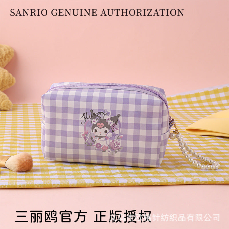 Sanrio Genuine Licensed Hello Kitty Large Capacity Cute Cartoon Cosmetic Storage Bag for Girls