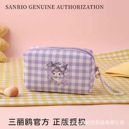 Sanrio Genuine Licensed Hello Kitty Large Capacity Cute Cartoon Cosmetic Storage Bag for Girls