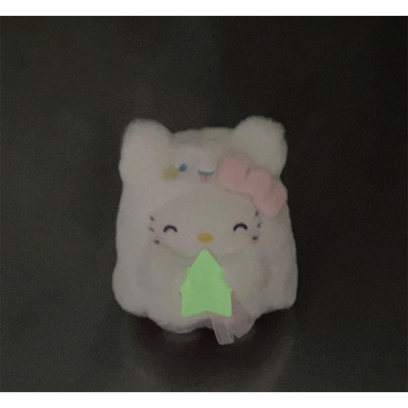 Japan genuine Sanrio NAKAJIMA luminous ghost Halloween KITTY Melody Kuromi pendant