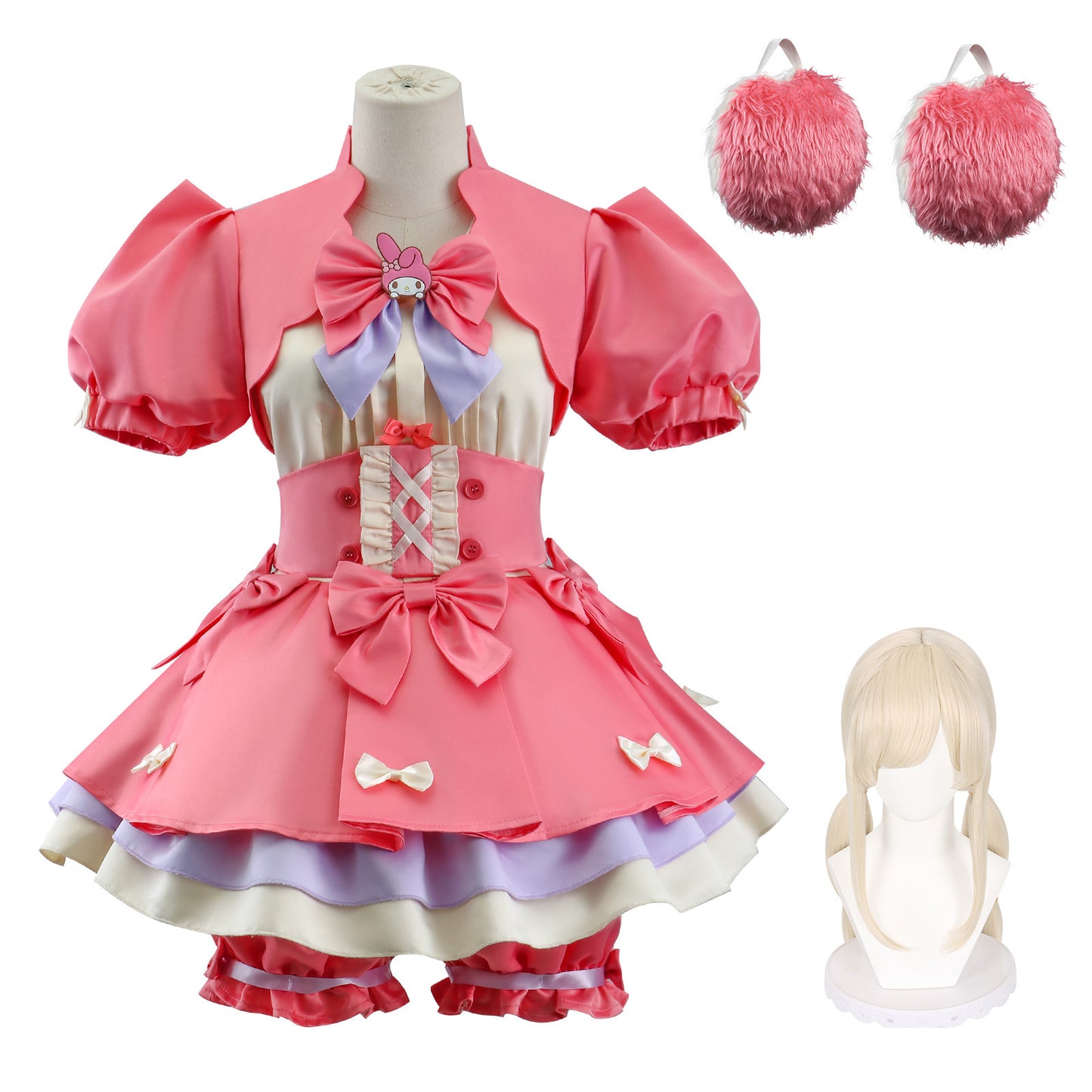 The fifth personality cosplay costume, Sanrio linkage Merlot, cheerleaders, cosplay costume, two-dimensional anime costume