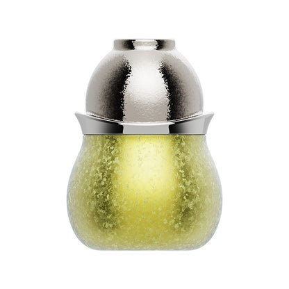 Pure titanium gourd teapot set tea water separation tea making portable tea set outdoor men's and women's high-end light luxury gift box
