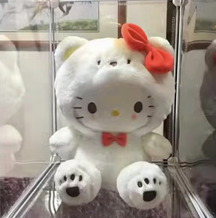 Sanrio Plush Gift Set — Cinnamoroll · Hello Kitty · Kuromi · Patapat Cute Stuffed Animal Doll with Fairy Lights & Gift Bag | 25cm Soft Kawaii Plush Toy for Girls Birthday & Celebration Gifts 🎀