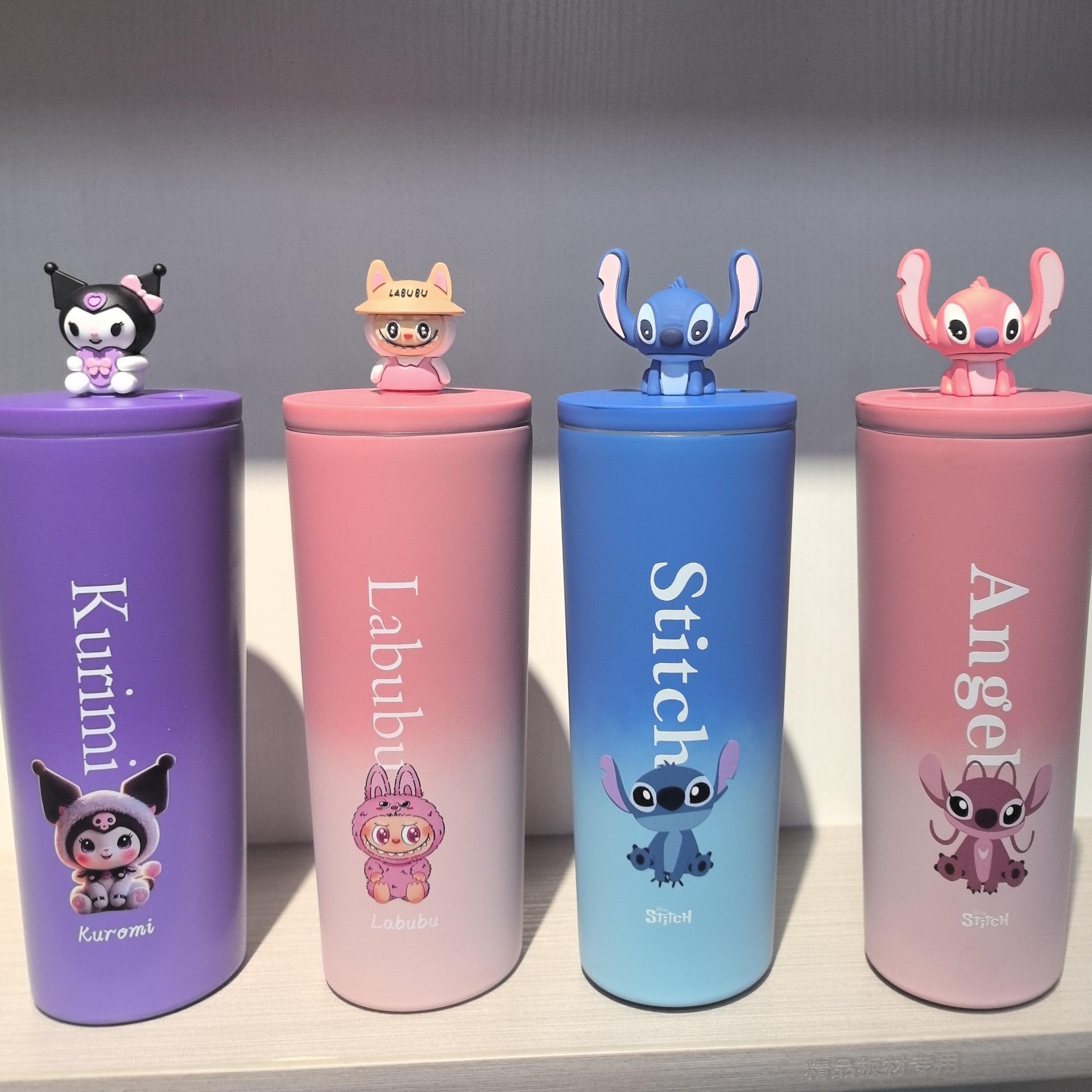 [Stizai] Multi-cartoon thermos cup cartoon large-capacity portable car straw water cup lightweight