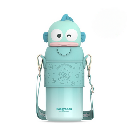 Botella de agua térmica Sanrio de 560ml/500ml – Vaso térmico de acero inoxidable con pajita de Kuromi, Hello Kitty, My Melody para niños y mujeres